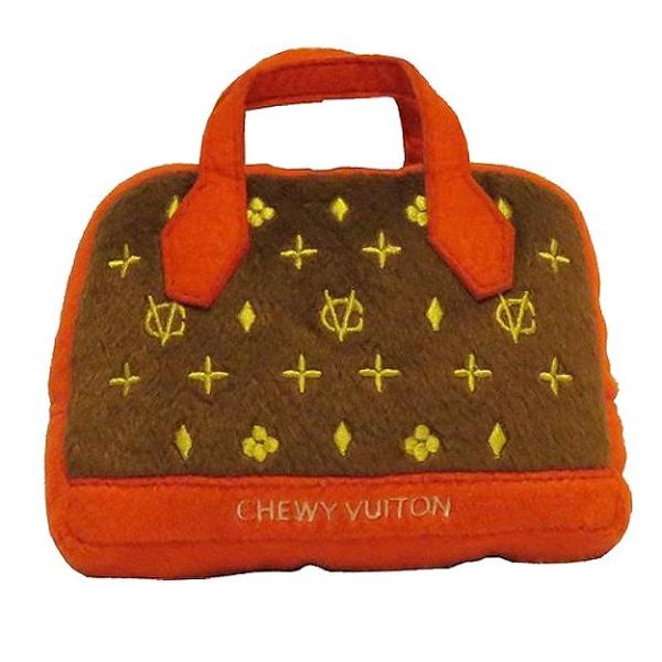 Chewy Vuitton Birthday Cake Dog Toy