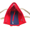 Tri-Color Zipper Tote | Red.Navy.Tan - FURRPLAY