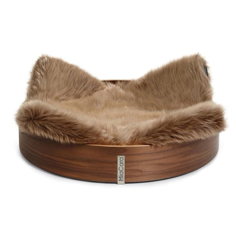 MiaCara Anello Cat Basket | Walnut & Ash - FURRPLAY