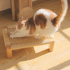 Wooden Paper Wicker Cat Bed