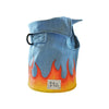 Light Blue Flames Vest Harness - FURRPLAY