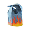 Light Blue Flames Vest Harness - FURRPLAY