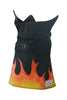 Black Flames Vest Harness - FURRPLAY